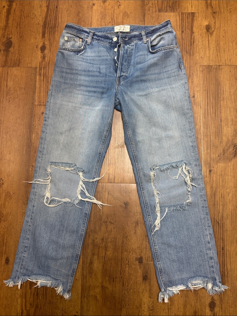 We the free low rise wide leg jeans